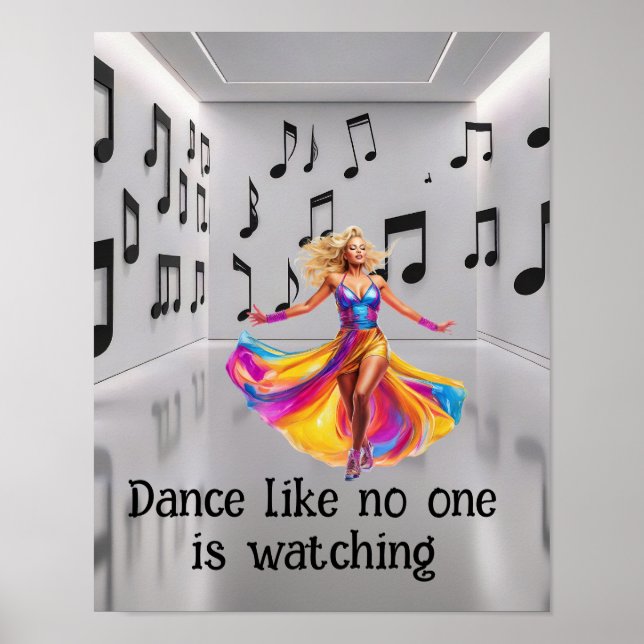 Poster Dança como se ninguém estivesse observando (Frente)
