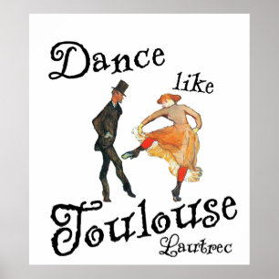 Poster Dança Como Toulouse Lautrec