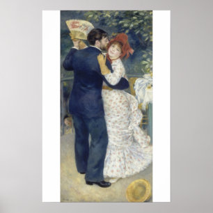 Pôster Dança country por Pierre Renoir, Vintage Fine Art