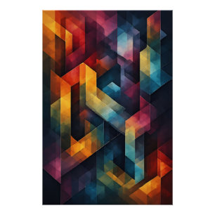 Pôster Dança Cromática Moderna