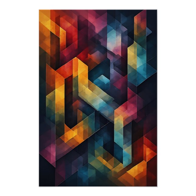 Pôster Dança Cromática Moderna (Frente)