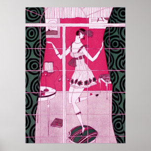 Poster Dança da menina do Flapper