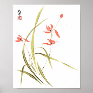 Poster Dança da Orquídea Escarlate
