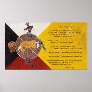 Poster Dança da terra por Kim McElroy