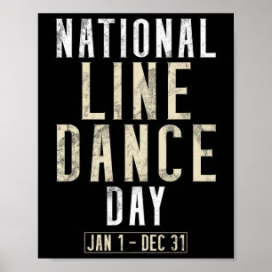 Poster Dança de dança de linha nacional