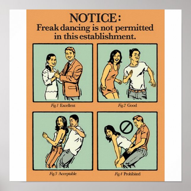 Pôster Dança de Freak Não Permitida (Frente)