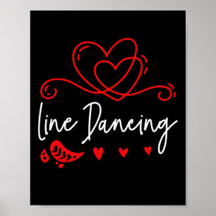 Poster Dança de linha dançante 1