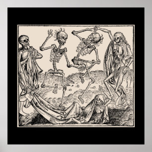 Poster Dança, de morto, Dance of macabre/