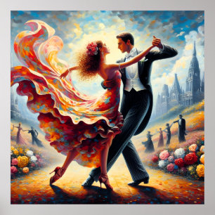 Poster Dança de Swing Dança de Salão Dançarino Dança