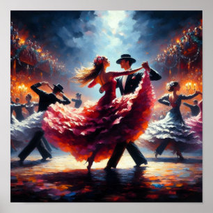 Poster Dança de Swing Dança de Salão Dançarino Dança