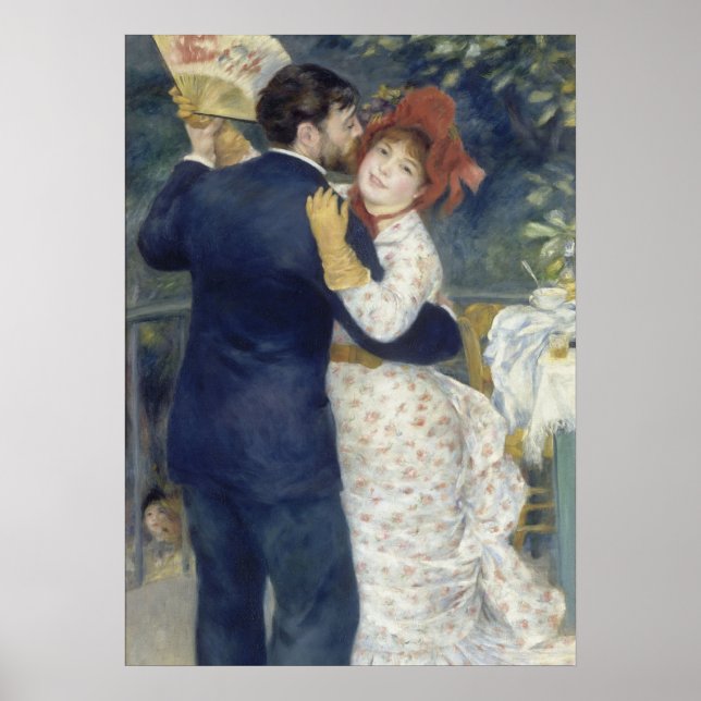 Poster Dança do País - Pintura Impressionista Renoir (Frente)