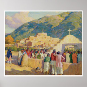 Pôster Dança do por do sol - cerimónia à noite Sun