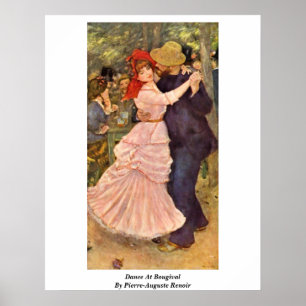 Pôster Dança em Bougival por Pierre-Auguste Renoir