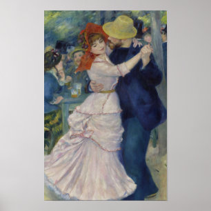 Poster Dança em Bougival por Renoir