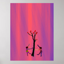 Poster Dança em torno da árvore