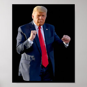 Poster Dança Engraçada do Trump Dançando Como um Criminos
