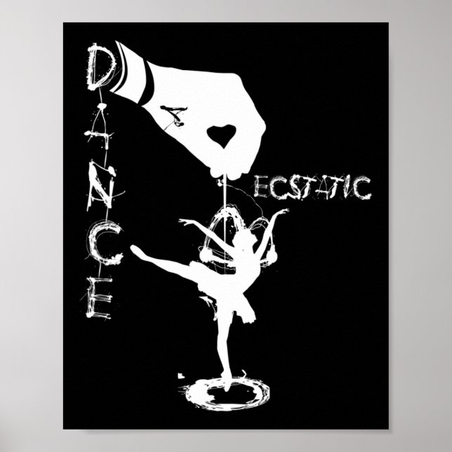Poster Dança Extática Llerina Dançarina Em Um Tutu Freest (Frente)