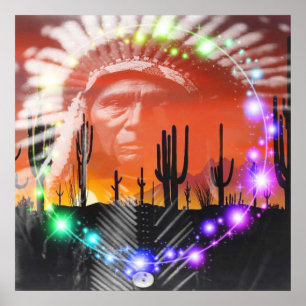 Poster Dança Fantasma Nativa Americana