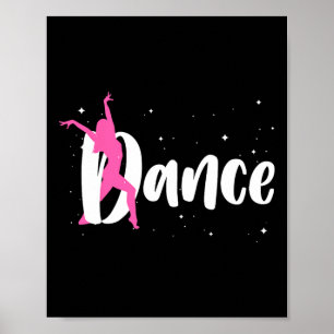 Poster Dança legal Para Mulheres Meninas Salão Lírico Hip
