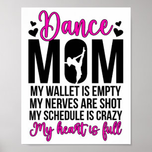 Poster Dança Mãe Engraçada Dançando Mãe Dançando Dançarin