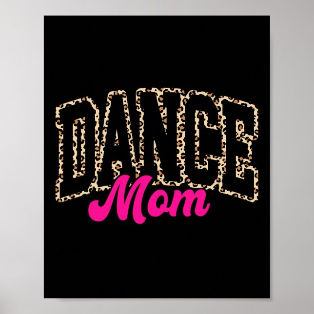 Poster Dança Mãe Leopardo Dançando Mãe Raparigas da Vida  (Frente)