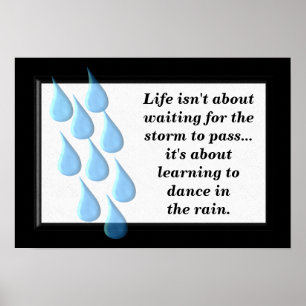 Pôster Dança na chuva