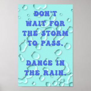 Poster Dança na Chuva