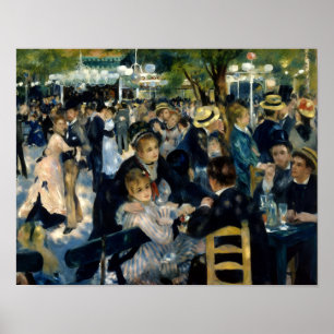 Poster Dança no Moulin de la Galette de Renoir