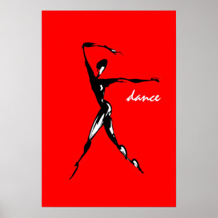 Poster dança. o dançarino