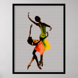 Poster Dança popular afrocêntrica