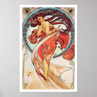Poster Dança por Alphonse Mucha