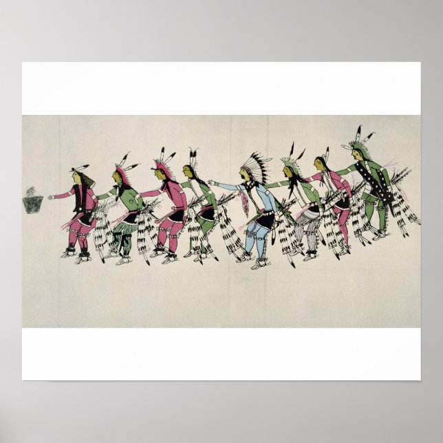 Poster Dança pública em homenagem ao guerreiro O Cachorro (Frente)