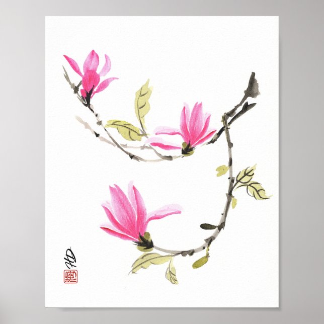 Poster Dança Suave da Primavera (Frente)