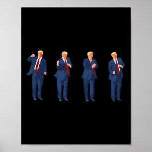 Poster Dança Trump 4 De Julho Trump 2025