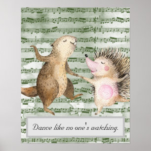 Poster Dança Whimsical Como ninguém está assistindo