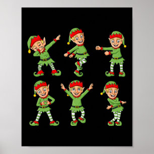 Poster Dançando Elf Natal Desafio Meninas K