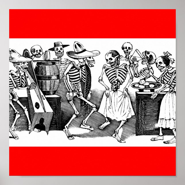 Poster "Dançando o Jarabe no outro mundo" (Frente)