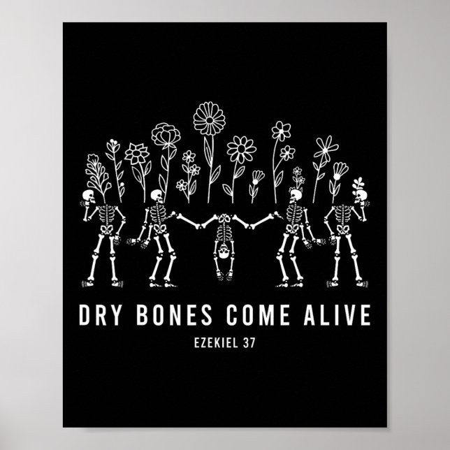 Poster Dançando Pedras Secas Vêm Vivas Halloween Ch (Frente)