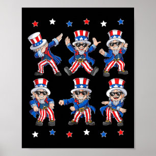 Poster Dançando Tio Sam 4 De Julho Meninas K
