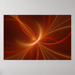 Poster Dançar Com A Arte Fractal Moderna Abstrato