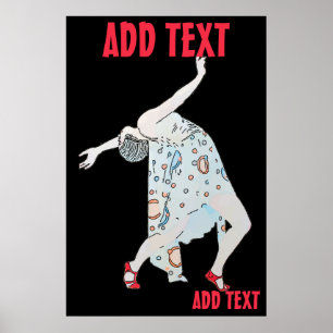 Poster Dançar em Jazz, adicionar texto