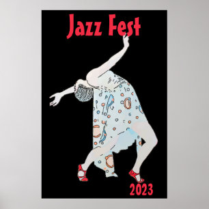 Poster Dançar em Jazz, adicionar texto