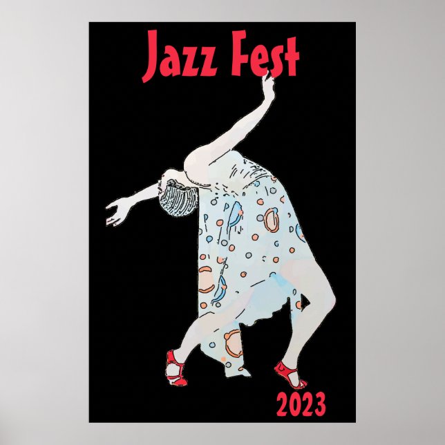 Poster Dançar em Jazz, adicionar texto (Frente)
