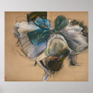 Poster Dançarina Ajustando Seu Slipper - Edgar Degas - c
