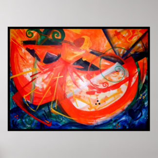 Pôster Dançarina de Tempestade - Arte Haitiana - Arte Neg