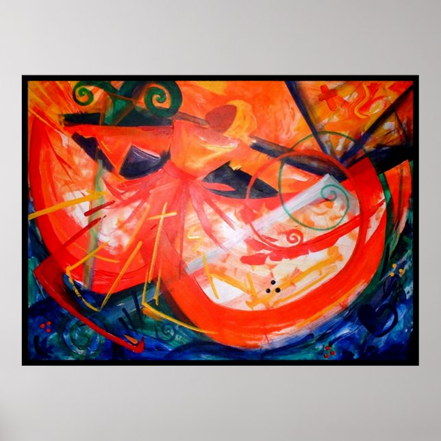 Pôster Dançarina de Tempestade - Arte Haitiana - Arte Neg (Frente)