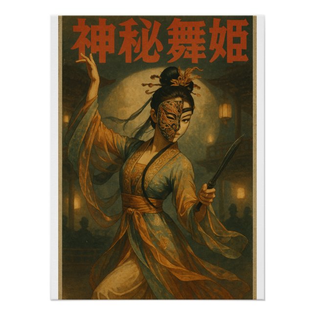 Pôster Dançarina misteriosa da China antiga (Frente)