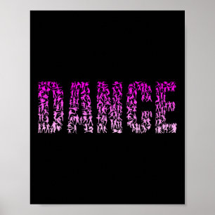 Poster Dançarinas Dançarinas Dançarinas da Silhout D