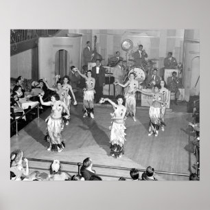 Pôster Dançarinas de Cabaré, 1941. Foto Antiga