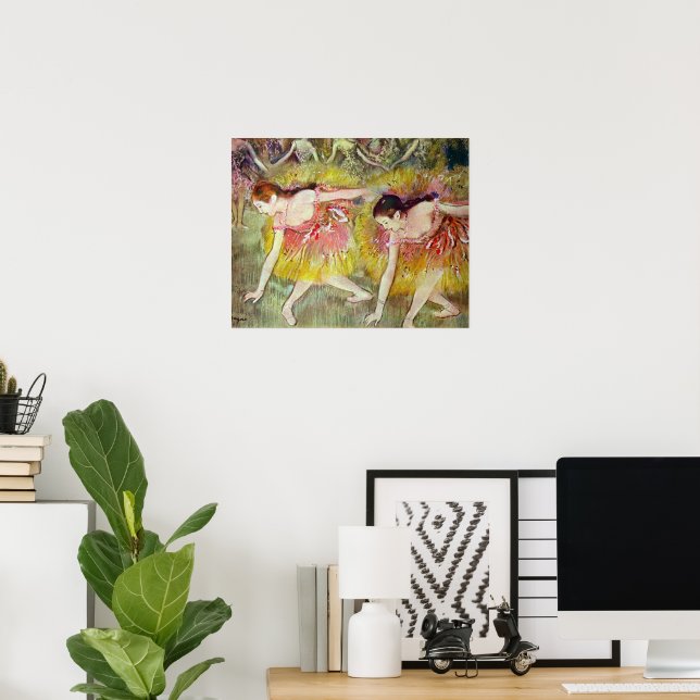 Poster Dançarinas se Curvando de Edgar Degas, Arte da Dan (Escritório em casa)
